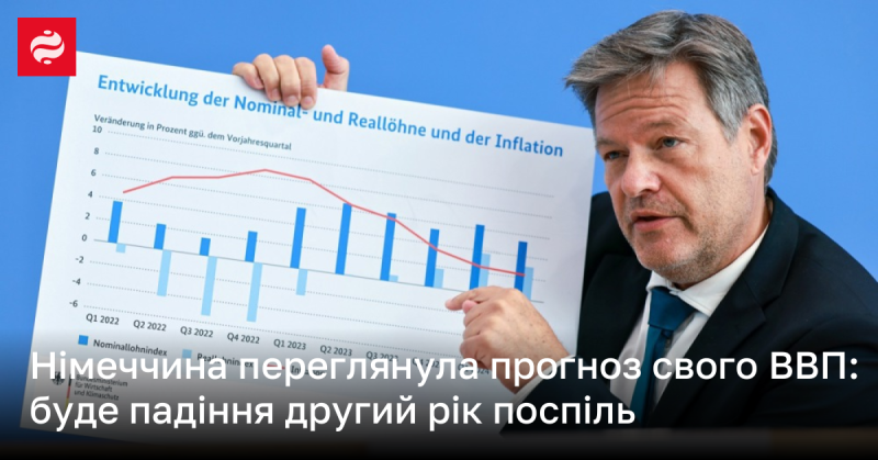 Німеччина оновила свої прогнози щодо ВВП: країну чекає спад вже другий рік підряд.